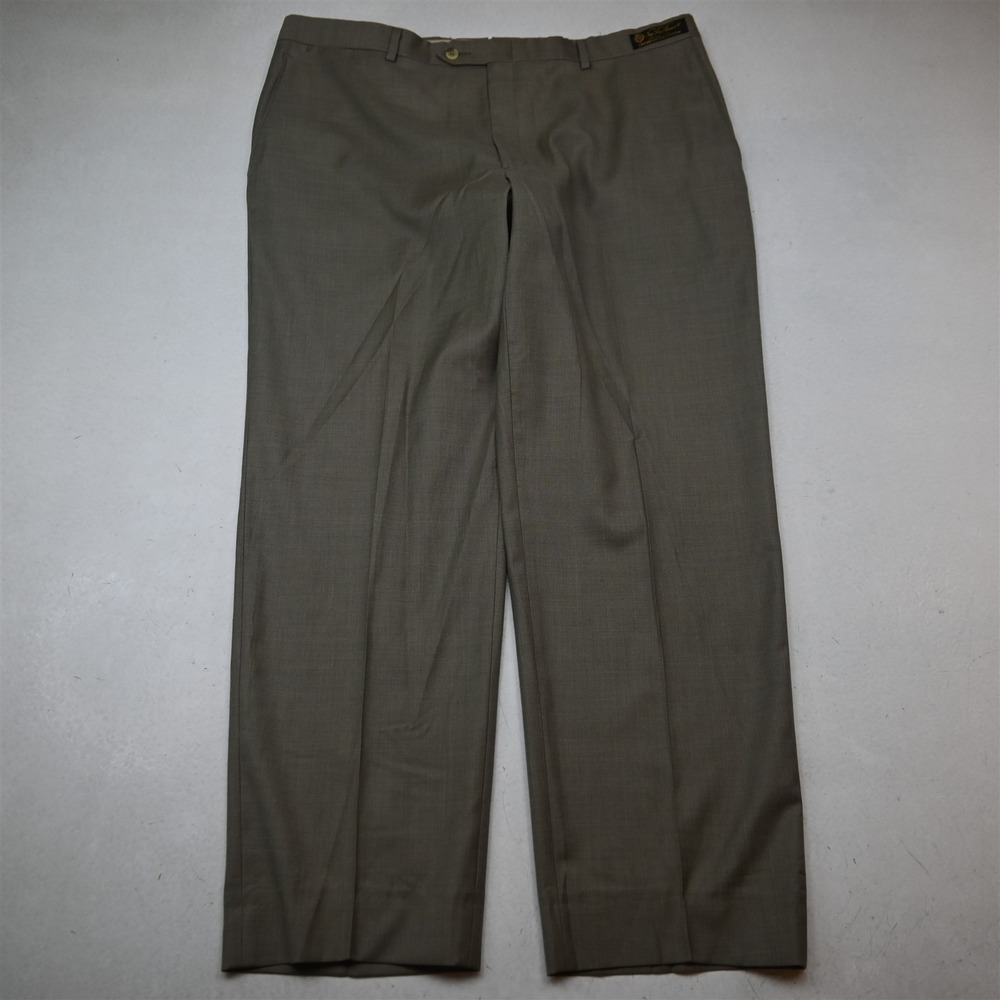 Loro Piana 40x30 Light Brown 100% Super 130s Wool Classic Dress Mens Pants